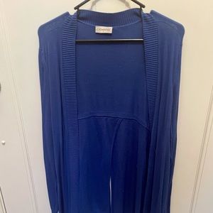 Catherine's Cardigan, Royal Blue Split back